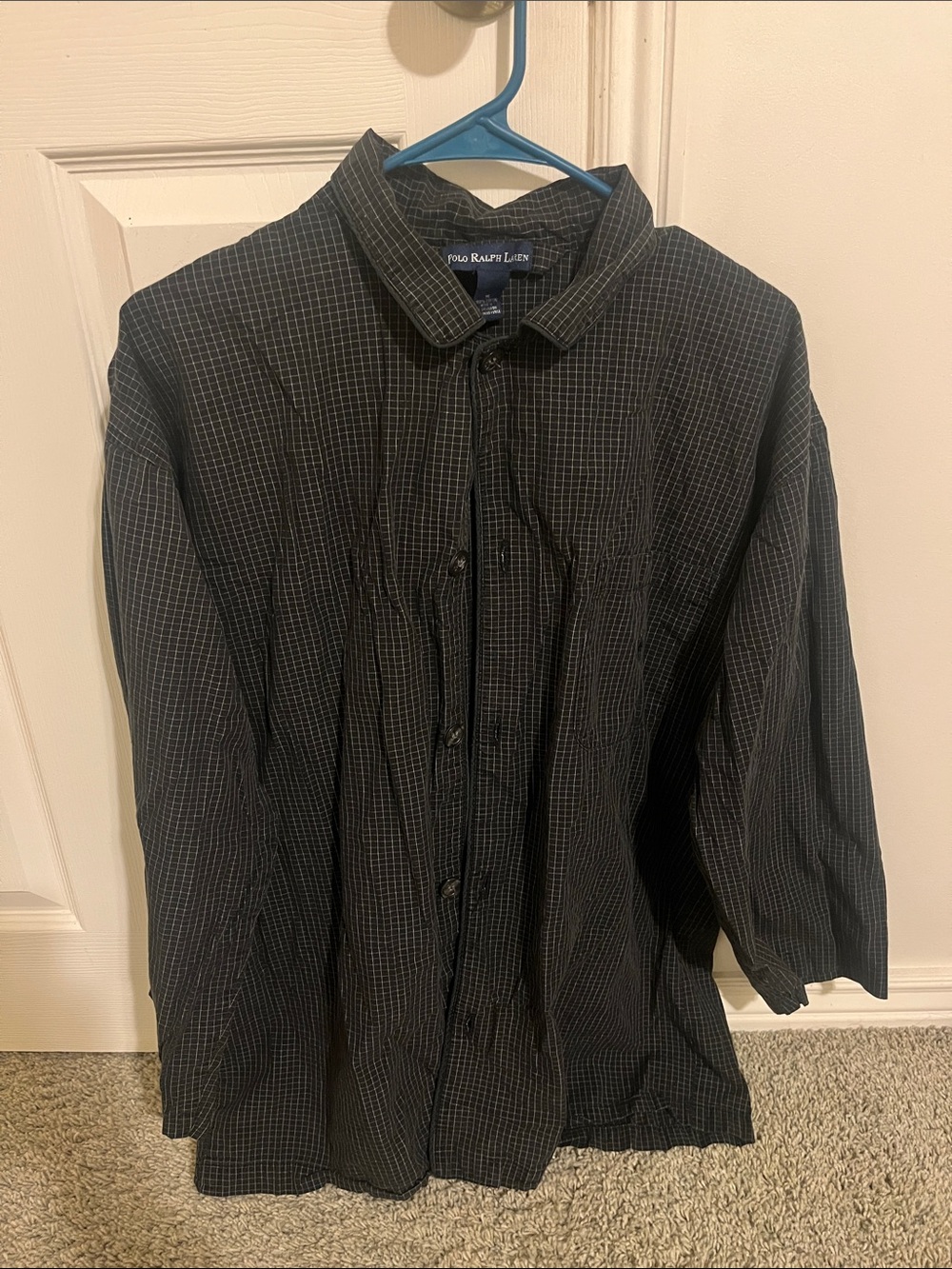 Polo by Ralph Lauren Black Check Button-Down Shirt